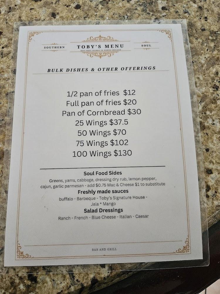 Toby's Tavern Menu image 3