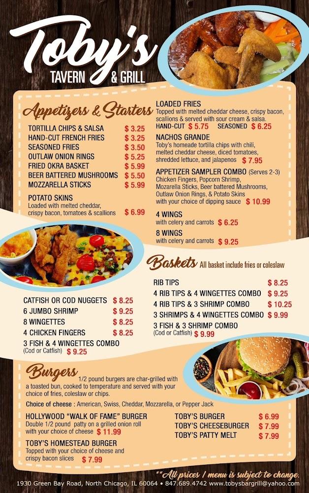 Toby's Tavern Menu image 4